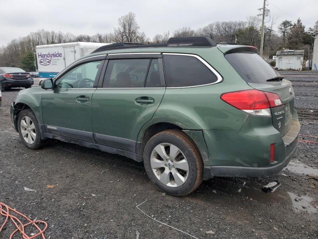 4S4BRBKC1B3436662 - 2011 SUBARU OUTBACK 2.5I LIMITED GREEN photo 2