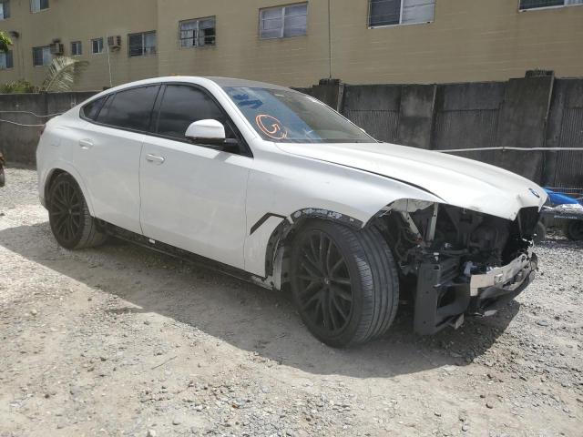 5UXCY6C08M9F03296 - 2021 BMW X6 XDRIVE40I WHITE photo 4
