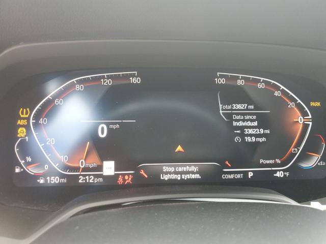 5UXCY6C08M9F03296 - 2021 BMW X6 XDRIVE40I WHITE photo 9