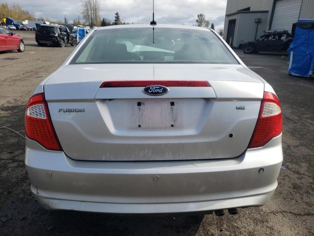 3FAHP0HA4CR171789 - 2012 FORD FUSION SE SILVER photo 6