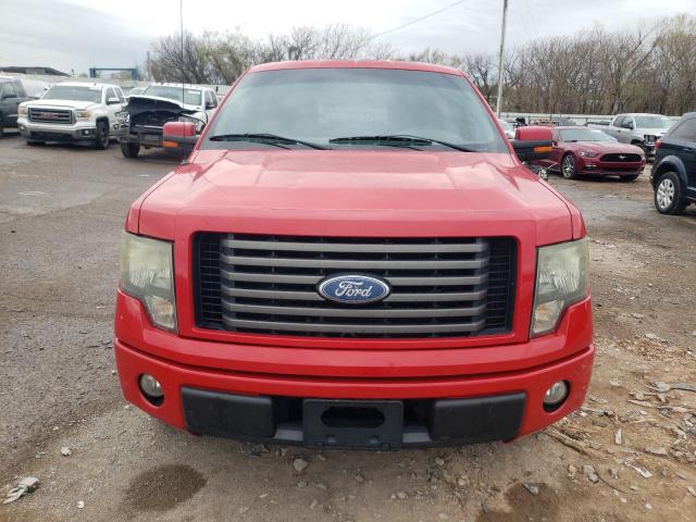 1FTEW1C89AKE42485 - 2010 FORD F150 SUPERCREW RED photo 5