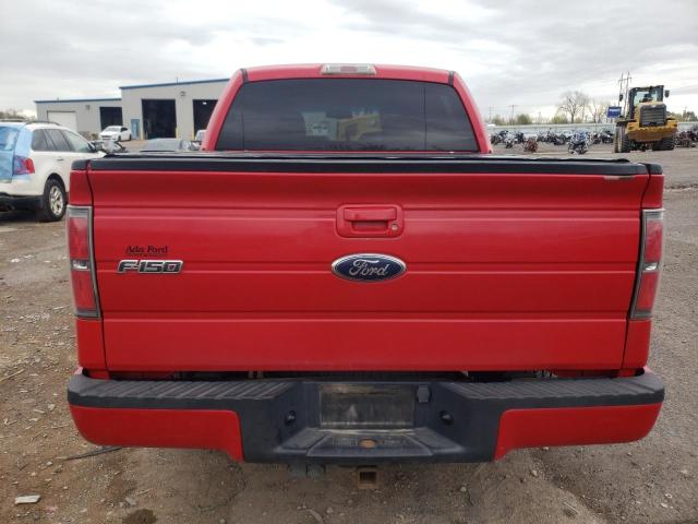 1FTEW1C89AKE42485 - 2010 FORD F150 SUPERCREW RED photo 6