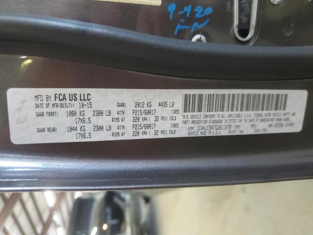 1C4NJCBA7GD611978 - 2016 JEEP COMPASS SPORT Gris photo 13