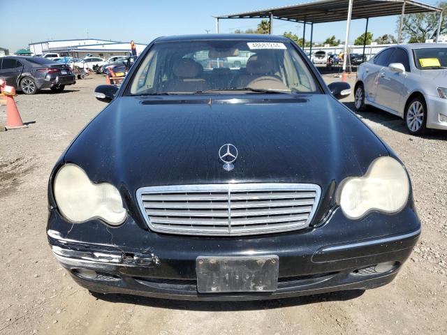 WDBRF61J22F223820 - 2002 MERCEDES-BENZ C 240 BLACK photo 5