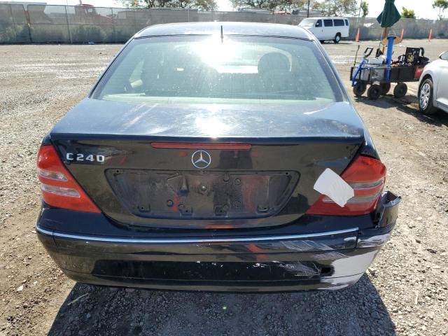 WDBRF61J22F223820 - 2002 MERCEDES-BENZ C 240 BLACK photo 6