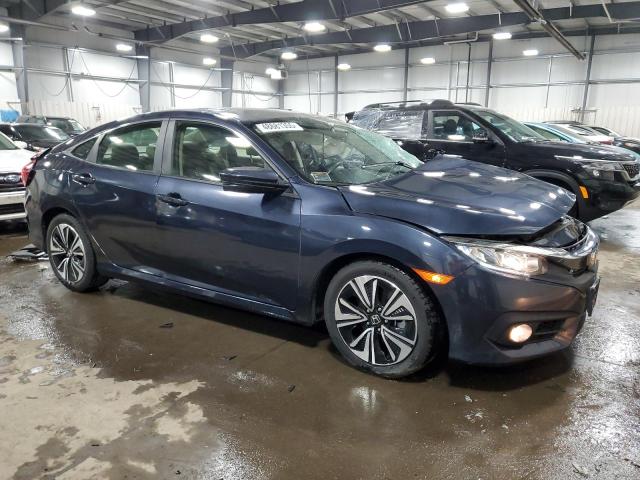 JHMFC1F7XJX012286 - 2018 HONDA CIVIC EXL BLUE photo 4
