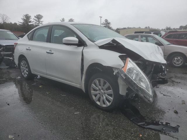 3N1AB7AP9FY383814 - 2015 NISSAN SENTRA S WHITE photo 4