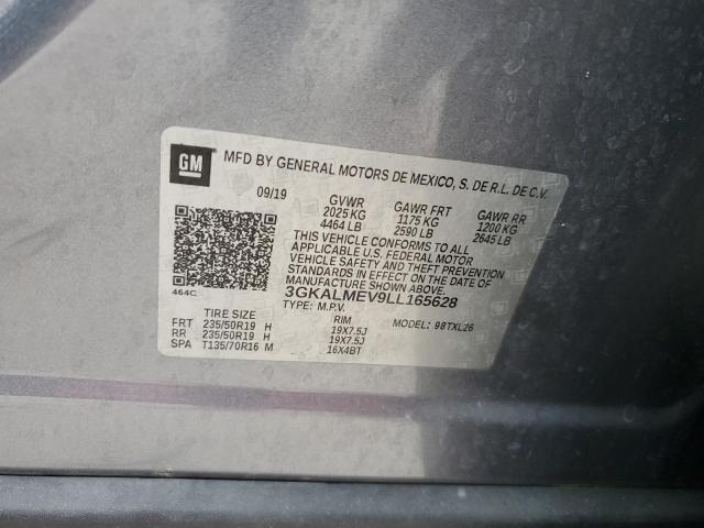 3GKALMEV9LL165628 - 2020 GMC TERRAIN SLE CHARCOAL photo 13