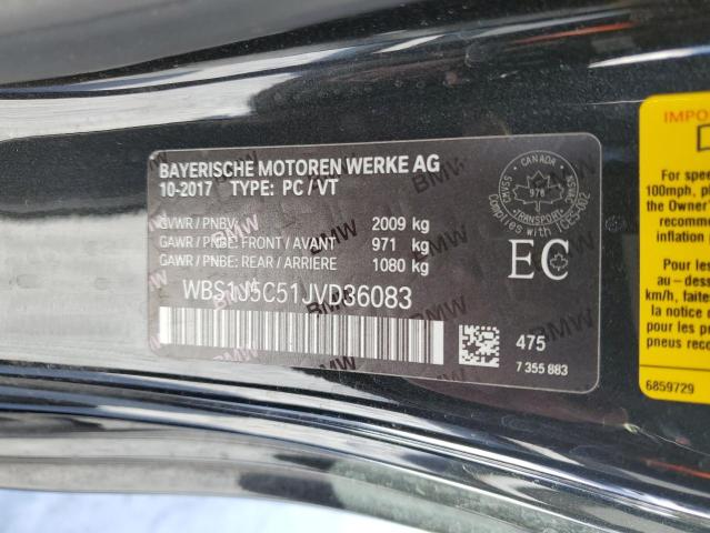 WBS1J5C51JVD36083 - 2018 BMW M2 Schwarz Foto 13