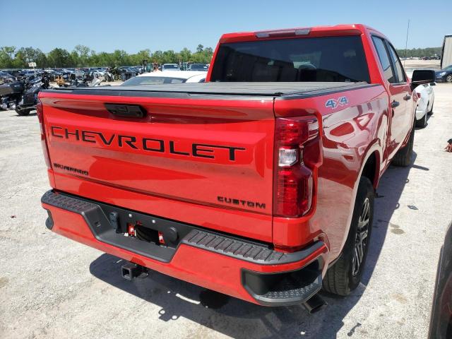 1GCPDBEK6NZ528587 - 2022 CHEVROLET SILVERADO K1500 CUSTOM RED photo 3