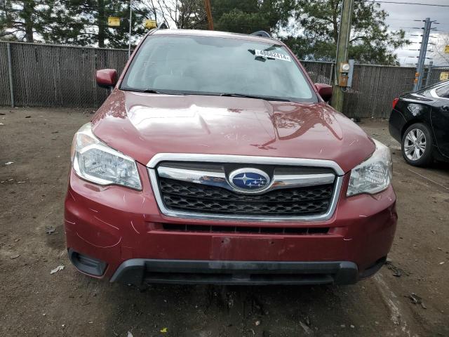 JF2SJADC8FH814120 - 2015 SUBARU FORESTER 2.5I PREMIUM RED photo 5