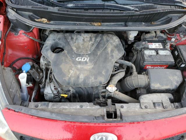 KNADM4A38D6247062 - 2013 KIA RIO LX RED photo 11