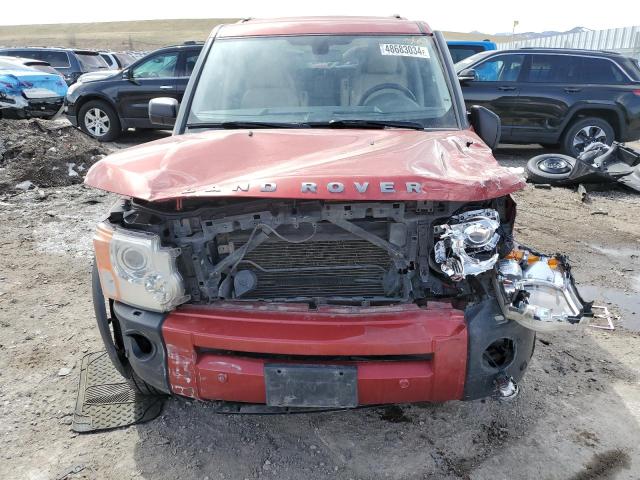SALAG25458A460499 - 2008 LAND ROVER LR3 HSE RED photo 5