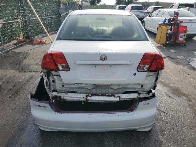 2HGES16304H626741 - 2004 HONDA CIVIC DX VP WHITE photo 6