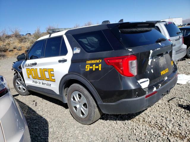 1FM5K8ACXMNA02754 - 2021 FORD EXPLORER POLICE INTERCEPTOR BLACK photo 2