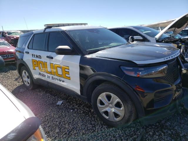 1FM5K8ACXMNA02754 - 2021 FORD EXPLORER POLICE INTERCEPTOR BLACK photo 4