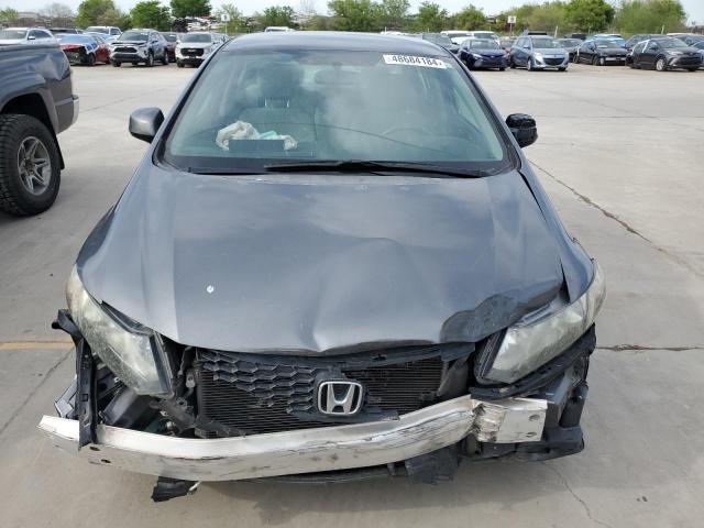 19XFB2F58DE237402 - 2013 HONDA CIVIC LX GRAY photo 5