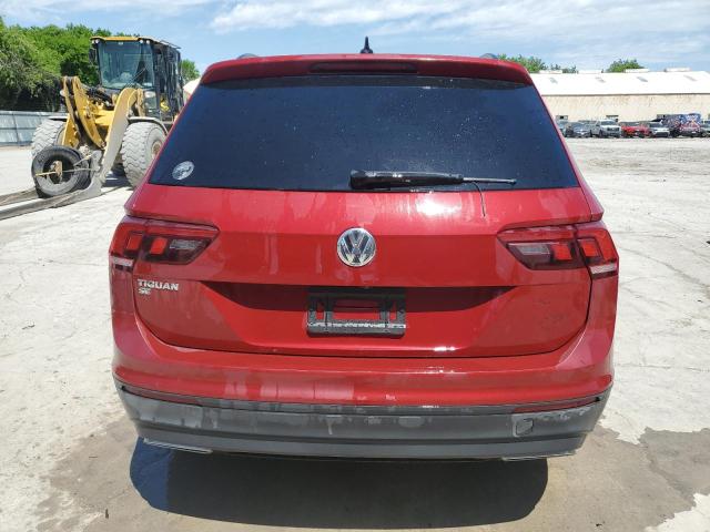 3VV3B7AX8KM041361 - 2019 VOLKSWAGEN TIGUAN SE RED photo 6