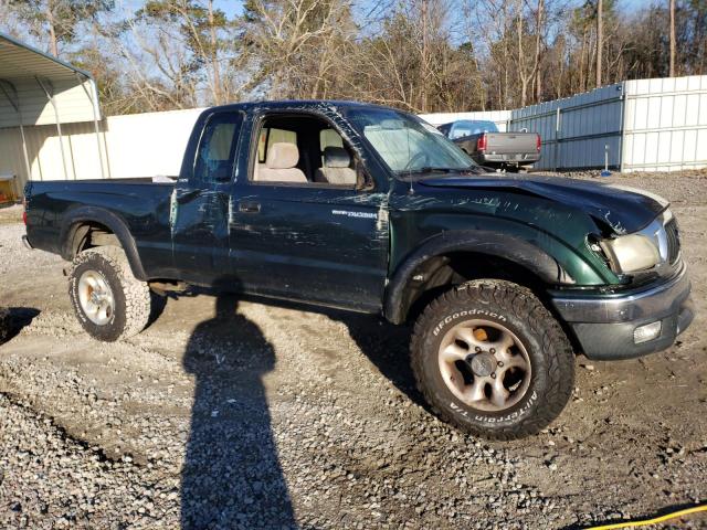 5TESM92NX1Z836751 - 2001 TOYOTA TACOMA XTRACAB PRERUNNER მწვანე ფოტო 4