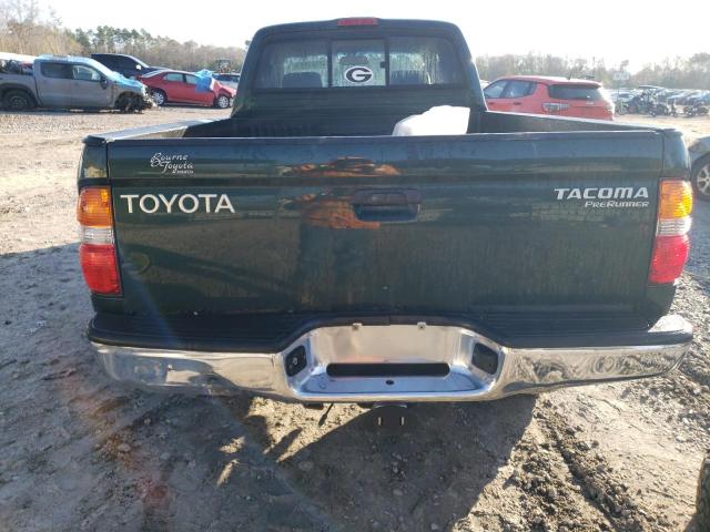 5TESM92NX1Z836751 - 2001 TOYOTA TACOMA XTRACAB PRERUNNER მწვანე ფოტო 6