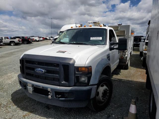 1FD4F46Y68EC94146 - 2008 FORD F450 SUPER DUTY WHITE photo 1