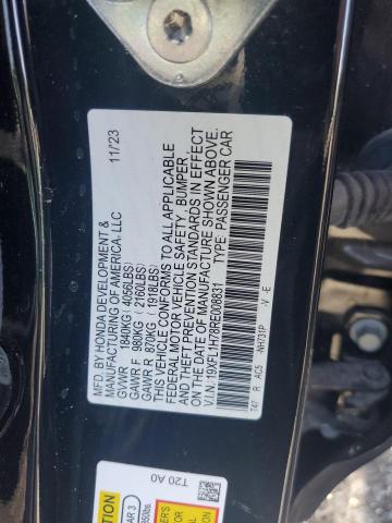 19XFL1H78RE008831 - 2024 HONDA CIVIC EXL BLACK photo 12