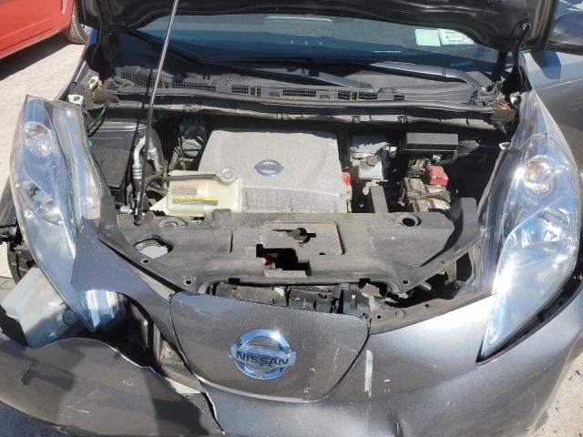 1N4AZ0CP6EC331406 - 2014 NISSAN LEAF S GRAY photo 11