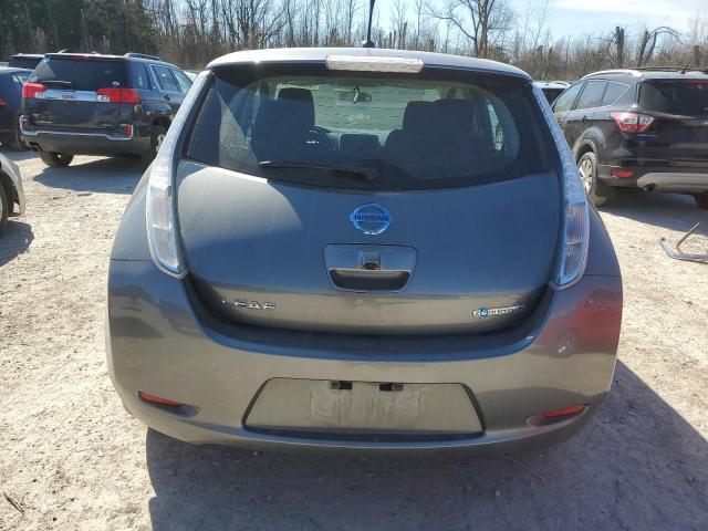 1N4AZ0CP6EC331406 - 2014 NISSAN LEAF S GRAY photo 6