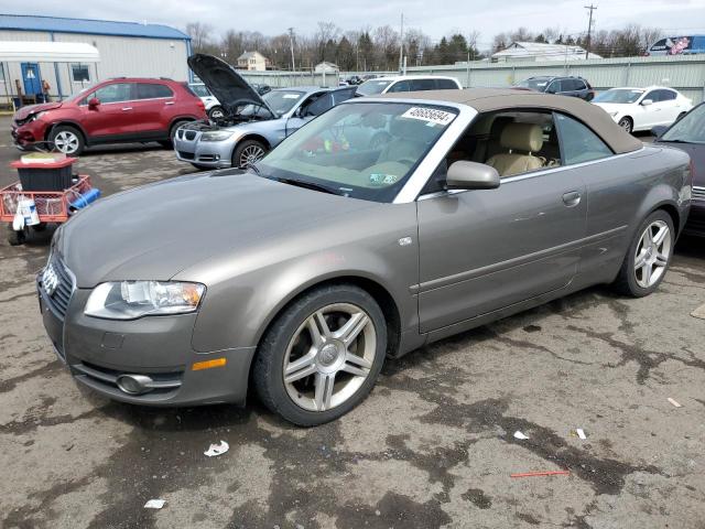 WAUDF48H98K009357 - 2008 AUDI A4 2.0T CABRIOLET QUATTRO GRAY photo 1