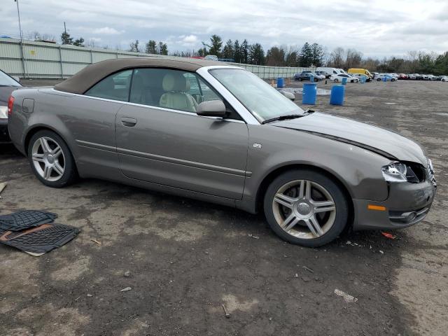 WAUDF48H98K009357 - 2008 AUDI A4 2.0T CABRIOLET QUATTRO GRAY photo 4