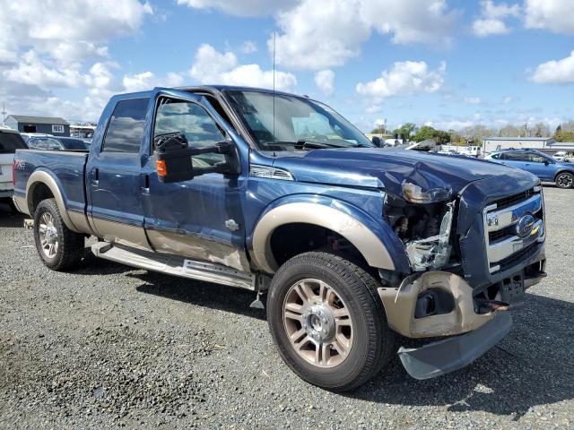 1FT7W2BT1EEB51892 - 2014 FORD F250 SUPER DUTY BLUE photo 4