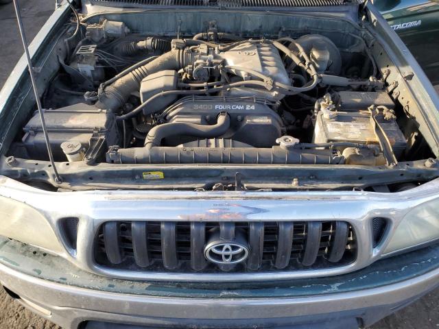 5TEWN72N54Z315654 - 2004 TOYOTA TACOMA XTRACAB GREEN photo 11