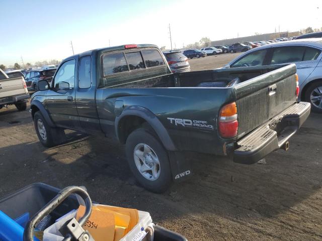 5TEWN72N54Z315654 - 2004 TOYOTA TACOMA XTRACAB GREEN photo 2