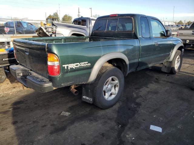 5TEWN72N54Z315654 - 2004 TOYOTA TACOMA XTRACAB GREEN photo 3