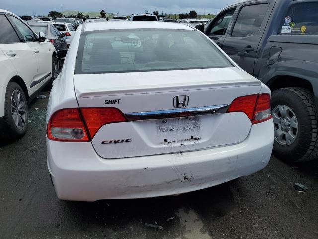 2HGFA16699H357597 - 2009 HONDA CIVIC LX-S Սպիտակ լուսանկար 6