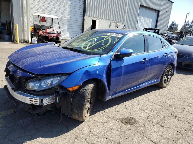 SHHFK7H76HU202884 - 2017 HONDA CIVIC EXL BLUE photo 1