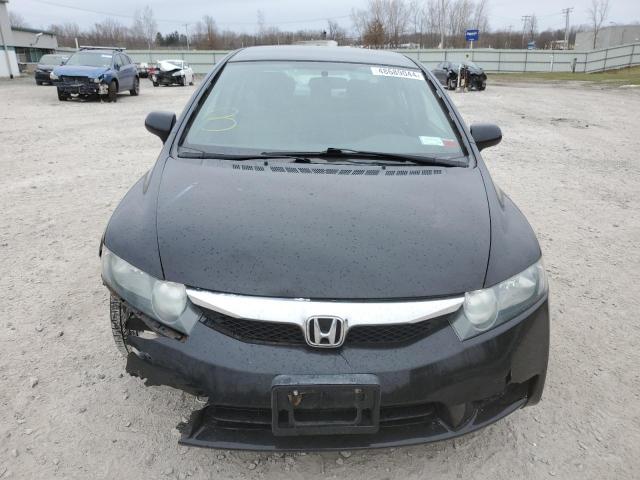 2HGFA16589H338868 - 2009 HONDA CIVIC LX BLACK photo 5