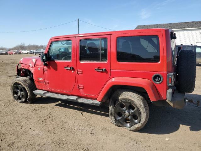 1C4HJWEG2DL674566 - 2013 JEEP WRANGLER U SAHARA RED photo 2