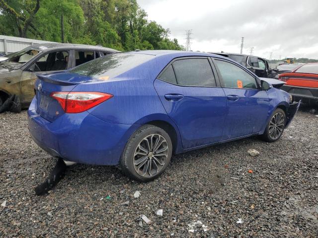 2T1BURHE3GC730373 - 2016 TOYOTA COROLLA L BLUE photo 3