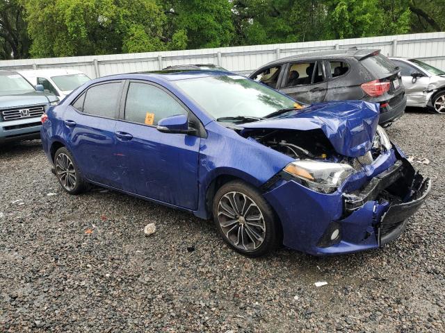 2T1BURHE3GC730373 - 2016 TOYOTA COROLLA L BLUE photo 4