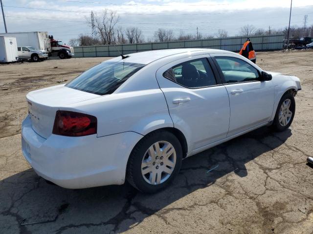 1C3CDZAB3CN270194 - 2012 DODGE AVENGER SE WHITE photo 3