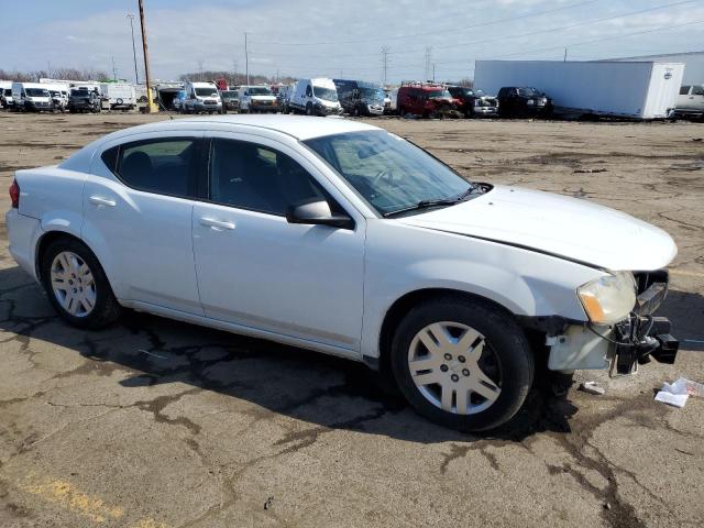 1C3CDZAB3CN270194 - 2012 DODGE AVENGER SE WHITE photo 4