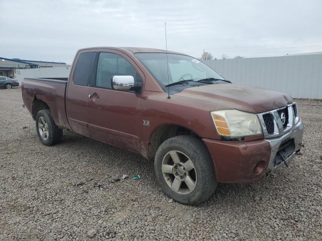 1N6AA06B64N563280 - 2004 NISSAN TITAN XE ORANGE photo 4