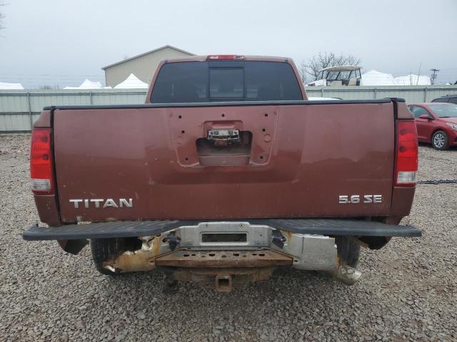 1N6AA06B64N563280 - 2004 NISSAN TITAN XE ORANGE photo 6