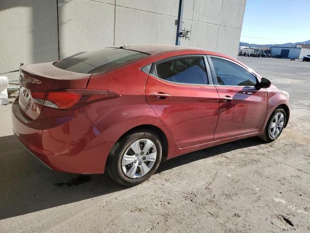 5NPDH4AE3GH702287 - 2016 HYUNDAI ELANTRA SE RED photo 3