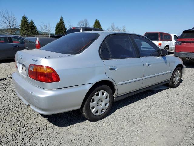 2HGEJ6618YH571590 - 2000 HONDA CIVIC BASE SILVER photo 3