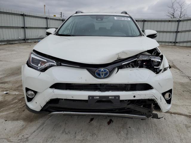 JTMDJREV0JD185393 - 2018 TOYOTA RAV4 HV LIMITED WHITE photo 5