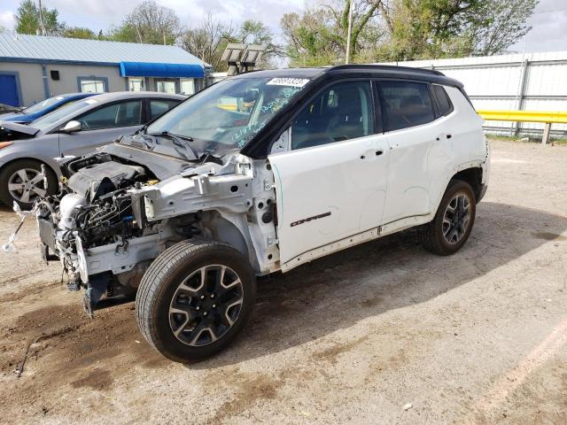 3C4NJDDB3KT618098 - 2019 JEEP COMPASS TRAILHAWK WHITE photo 1