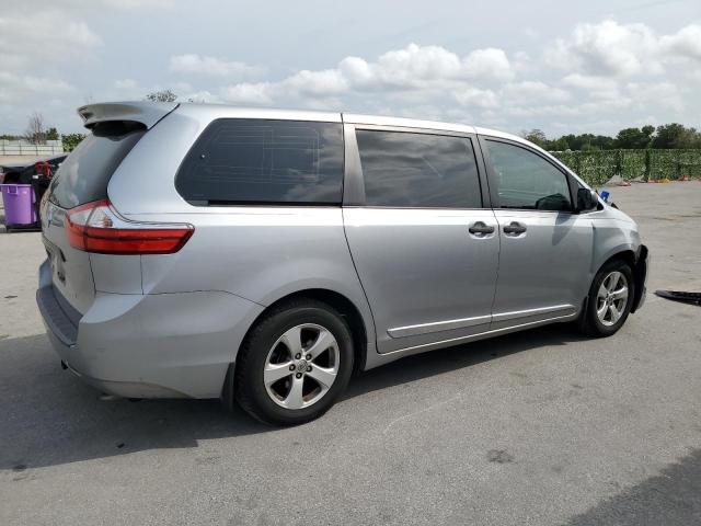 5TDZK3DC5FS597563 - 2015 TOYOTA SIENNA SILVER photo 3