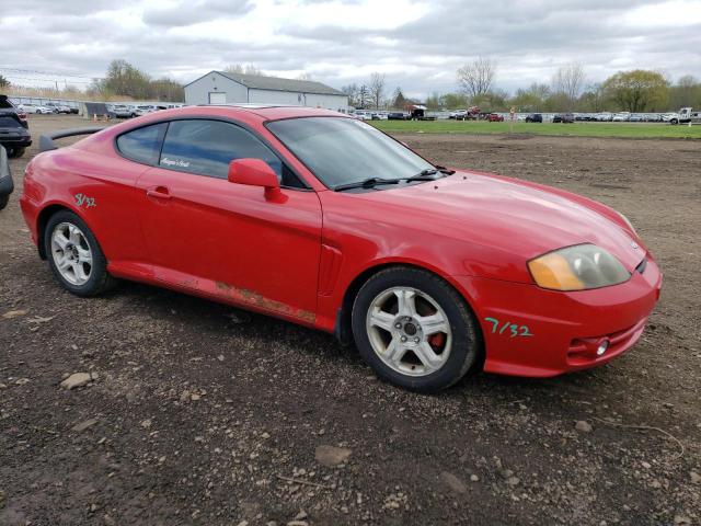 KMHHN65FX3U047016 - 2003 HYUNDAI TIBURON GT RED photo 4